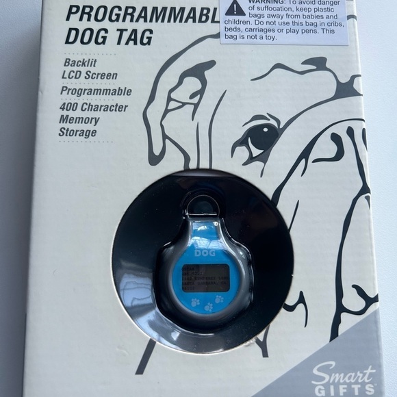 New Programmable Dog Tag set, LED screen, Identification, 5 languages, display - Picture 8 of 8